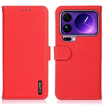 KHAZNEH For Xiaomi 17 Pro Case Genuine Cow Leather Flip Phone Cover