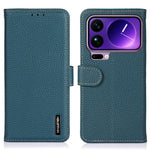 KHAZNEH For Xiaomi 17 Pro Case Genuine Cow Leather Flip Phone Cover