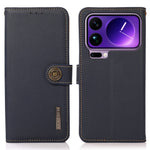 KHAZNEH for Xiaomi 17 Pro Max Case Genuine Cow Leather RFID Blocking Wallet Phone Cover