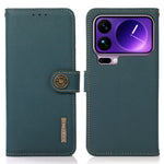 KHAZNEH for Xiaomi 17 Pro Max Case Genuine Cow Leather RFID Blocking Wallet Phone Cover