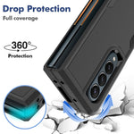 For Samsung Galaxy Z Fold4 5G Anti-scratch PC + TPU Folding Phone Case Drop-proof Back Cover