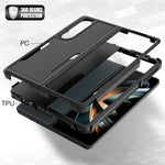 For Samsung Galaxy Z Fold4 5G Anti-scratch PC + TPU Folding Phone Case Drop-proof Back Cover