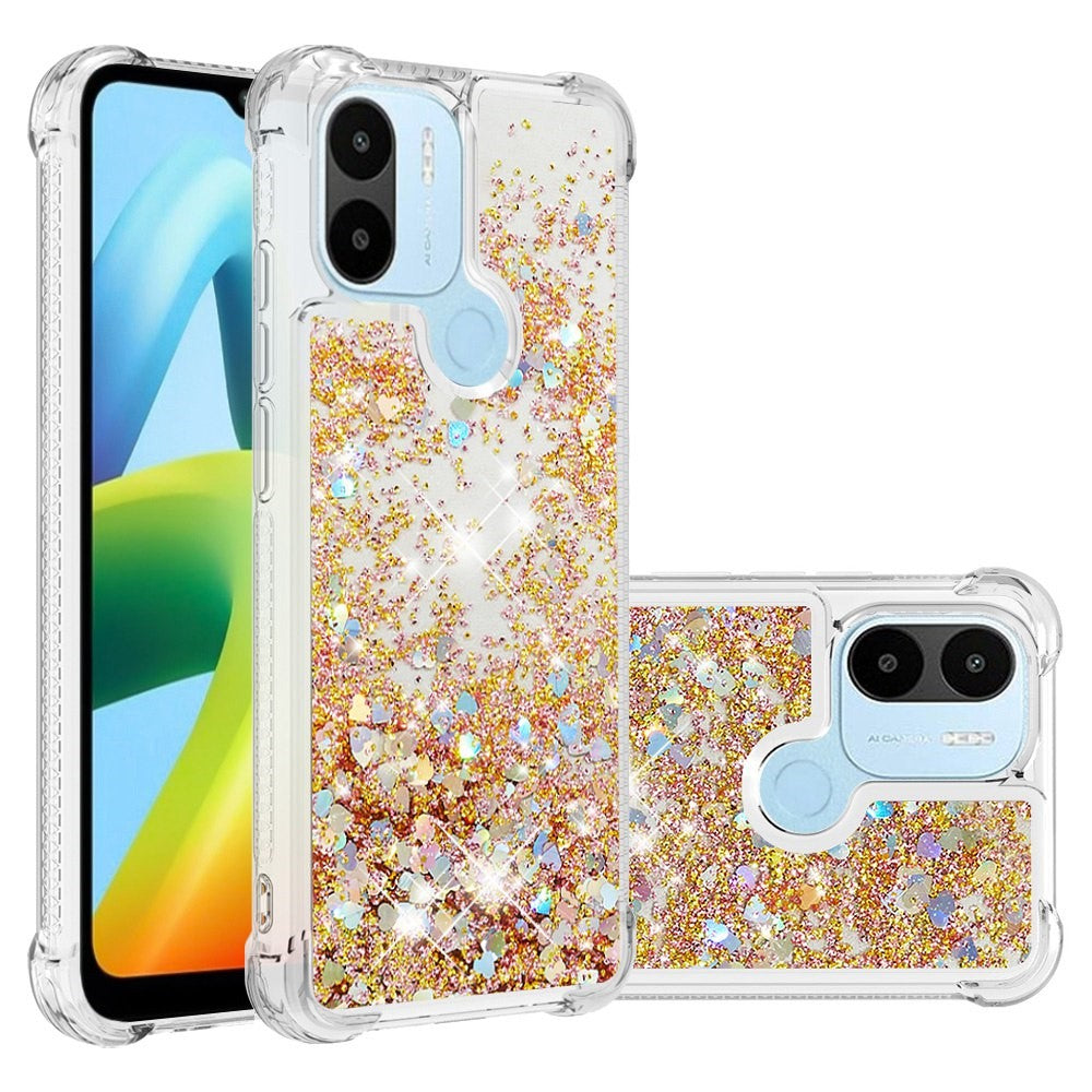 For Xiaomi Redmi A1 4G / A2 4G / A1+ 4G / A2+ 4G / Poco C50 4G TPU Case Glitter Quicksand Shockproof Phone Back Cover