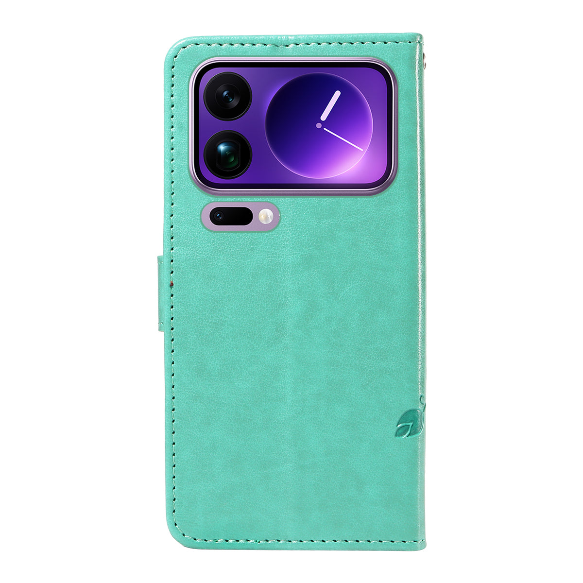 For Xiaomi 17 Pro Max PU Leather Cases Flower Pattern Wallet Stand Phone Cover with Strap