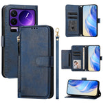 For Xiaomi 17 Pro Case Zipper Pocket Multiple Card Slots Leather Phone Cover