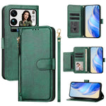 For Xiaomi 17 Pro Max Case Zipper Pocket Multiple Card Slots Leather Phone Cover