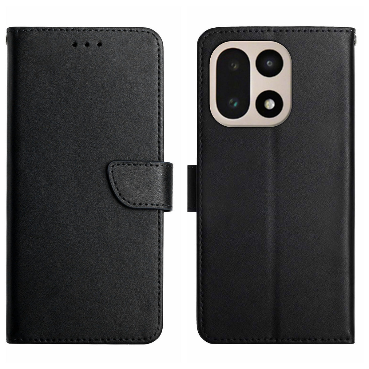 OnePlus 15 5G-skal i äkta nötläder, nappatextur