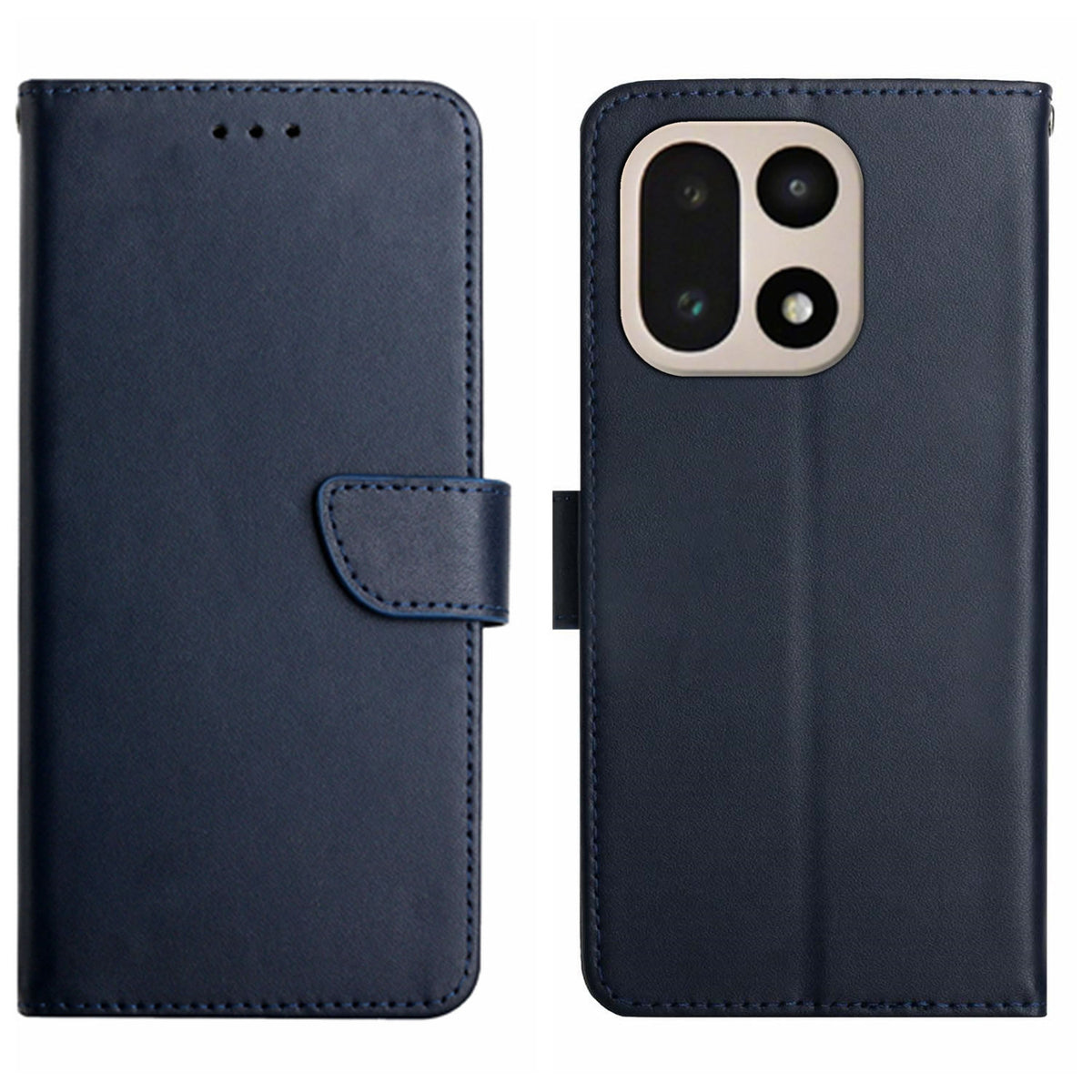 OnePlus 15 5G-skal i äkta nötläder, nappatextur