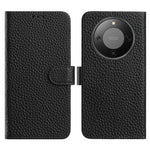 For Honor Magic8 Lite 5G / X9d 5G / X70 5G Case Wallet Stand Litchi Texture Genuine Cow Leather Flip Phone Cover