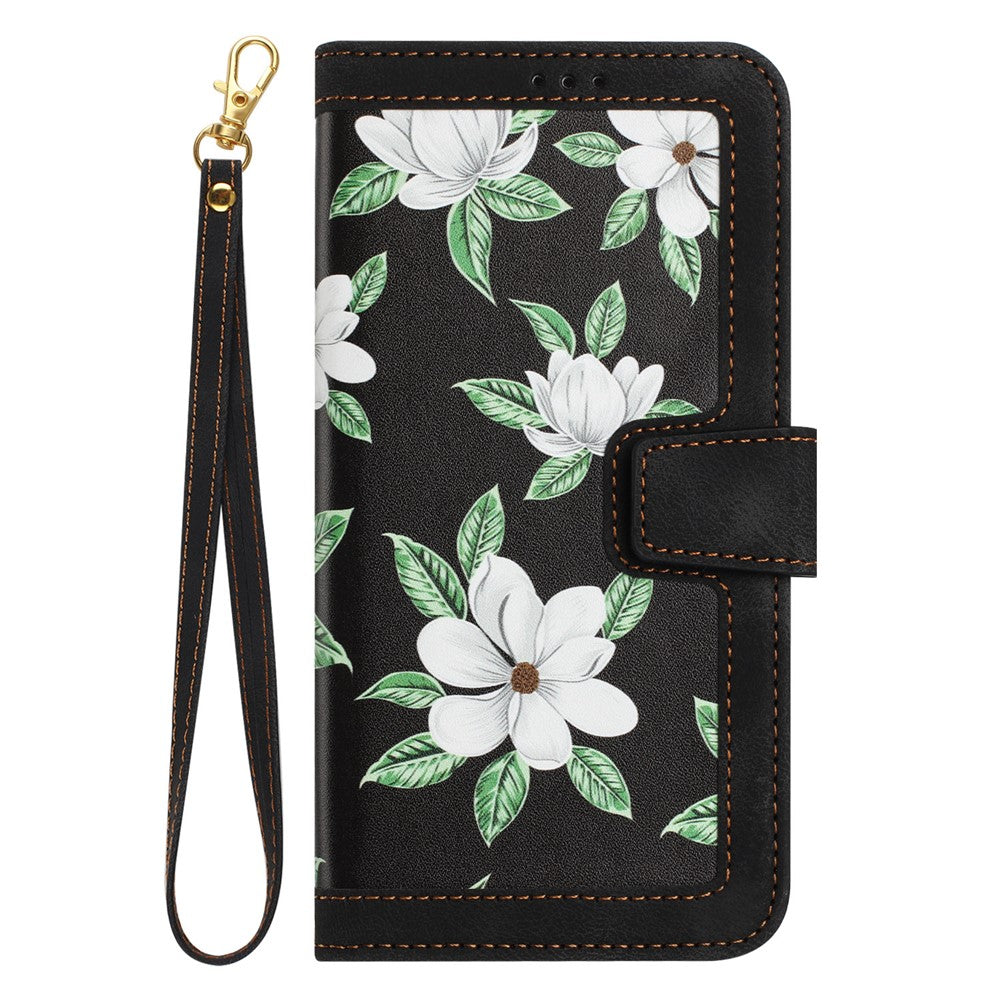 PU Leather Case For Honor 400 Smart 5G / 4G / X7d 4G Floral Phone Cover with Card Slots
