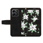 PU Leather Case For Honor 400 Smart 5G / 4G / X7d 4G Floral Phone Cover with Card Slots