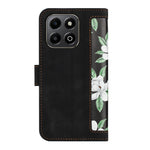 PU Leather Case For Honor 400 Smart 5G / 4G / X7d 4G Floral Phone Cover with Card Slots