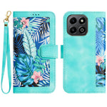 PU Leather Case For Honor 400 Smart 5G / 4G / X7d 4G Floral Phone Cover with Card Slots