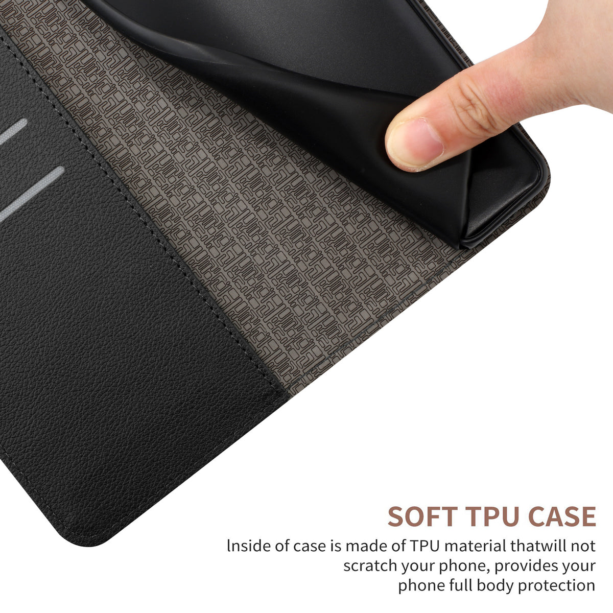 For Xiaomi 17 Pro Case Wallet Imprint PU Leather Flip Folio Phone Cover