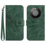 For Honor Magic8 Lite 5G / X9d 5G / X70 5G Case Sunflower Imprint Leather Wallet Phone Cover with Wrist Strap