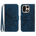 OnePlus 15 5G-skal Sunflower Imprint Läderplånbok mobilskal med Handledsrem
