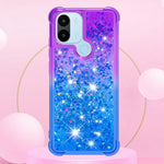 YB Quicksand Series-3 for Xiaomi Redmi A1 4G / A2 4G / A1+ 4G / A2+ 4G / Poco C50 4G Gradient Color TPU Phone Case Bump Proof Quicksand Liquid Flowing Sequins Protective Cover
