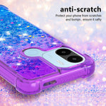 YB Quicksand Series-3 for Xiaomi Redmi A1 4G / A2 4G / A1+ 4G / A2+ 4G / Poco C50 4G Gradient Color TPU Phone Case Bump Proof Quicksand Liquid Flowing Sequins Protective Cover