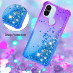 YB Quicksand Series-3 for Xiaomi Redmi A1 4G / A2 4G / A1+ 4G / A2+ 4G / Poco C50 4G Gradient Color TPU Phone Case Bump Proof Quicksand Liquid Flowing Sequins Protective Cover