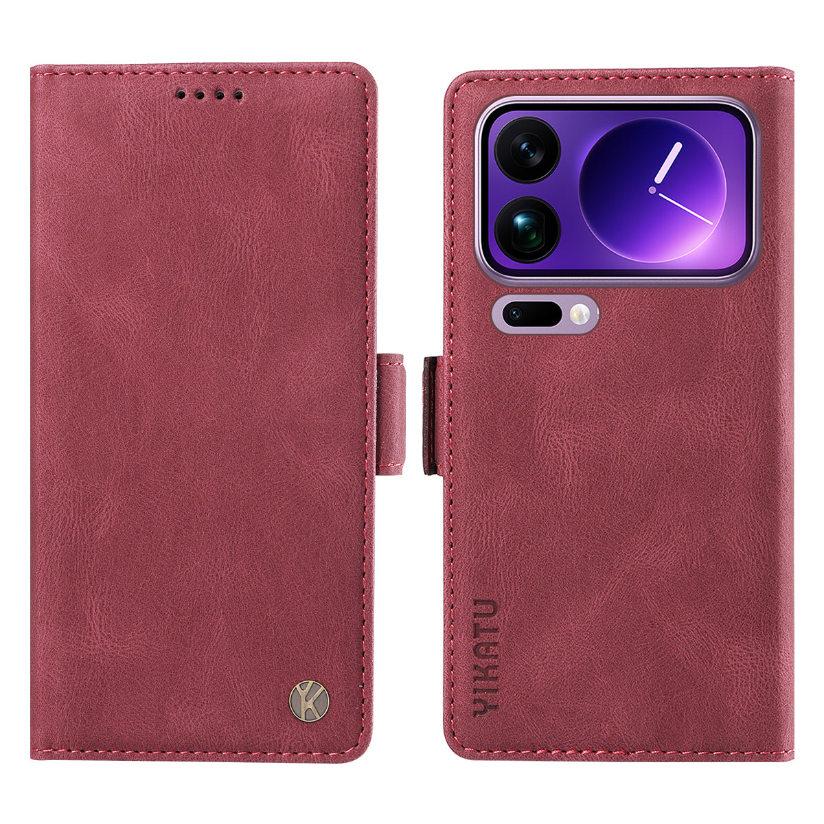 YIKATU For Xiaomi 17 Pro Max Leather Case  YK-005 Skin-touch Feeling Wallet Phone Cover