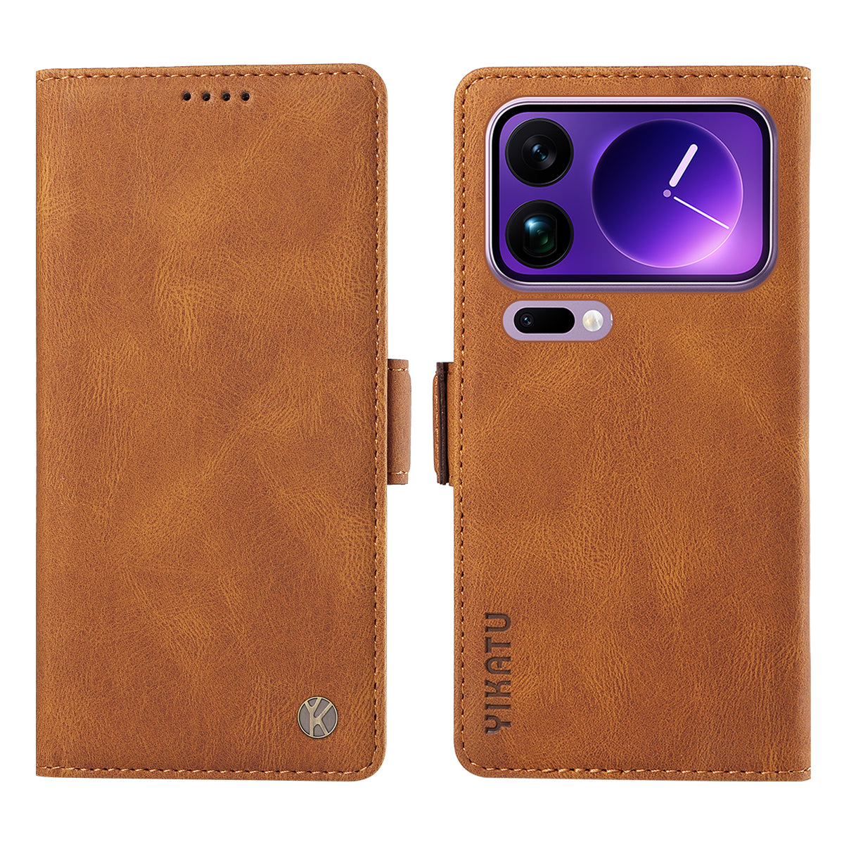 YIKATU For Xiaomi 17 Pro Max Leather Case  YK-005 Skin-touch Feeling Wallet Phone Cover