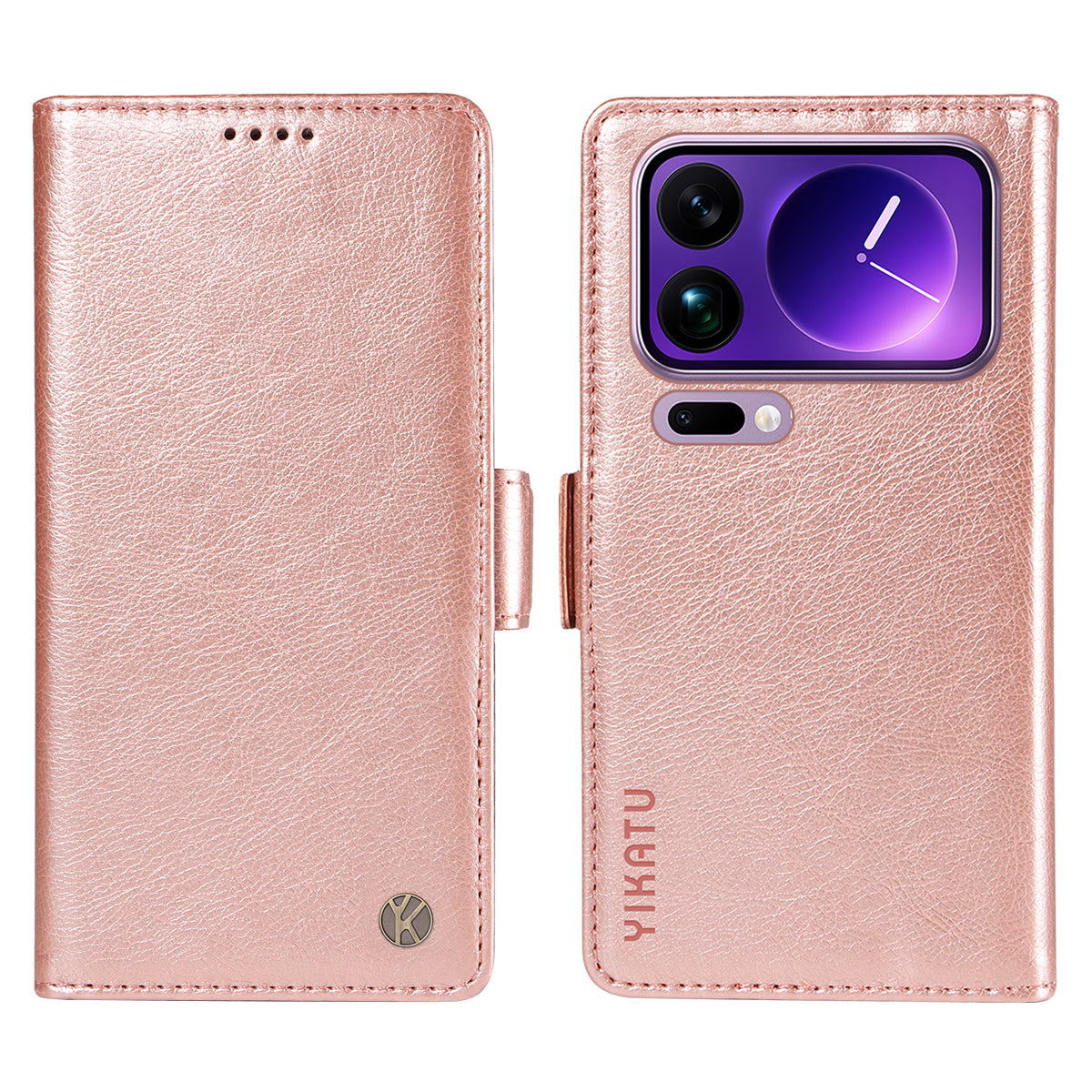 YIKATU For Xiaomi 17 Pro Max Case  YK-007 Litchi Texture PU Leather Wallet Phone Cover