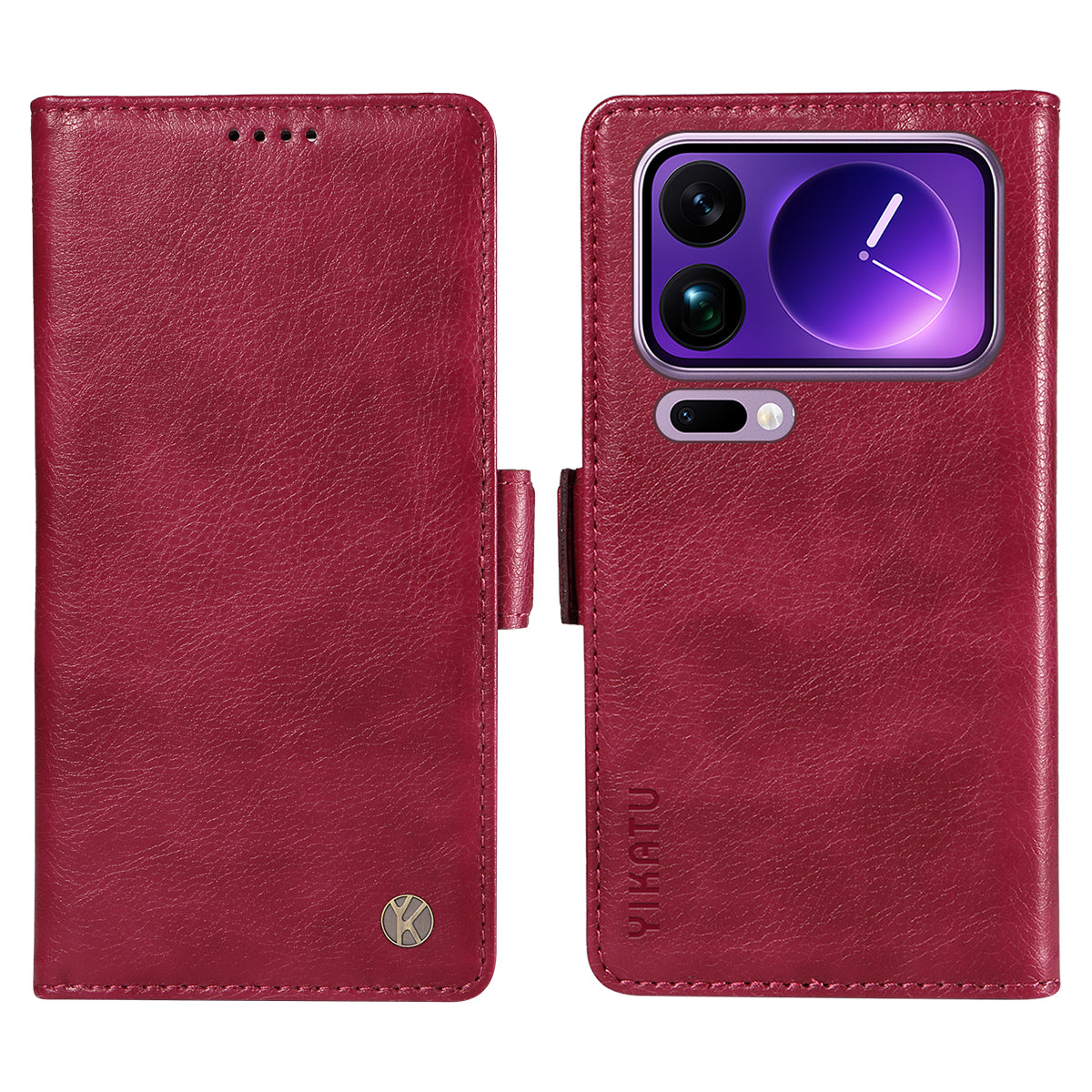 YIKATU For Xiaomi 17 Pro Max Case  YK-007 Litchi Texture PU Leather Wallet Phone Cover