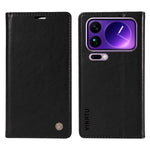 YIKATU For Xiaomi 17 Pro Max Wallet Case  YK-006 Magnetic Closure Leather Phone Cover Litchi Texture