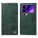 YIKATU For Xiaomi 17 Pro Max Wallet Case  YK-006 Magnetic Closure Leather Phone Cover Litchi Texture