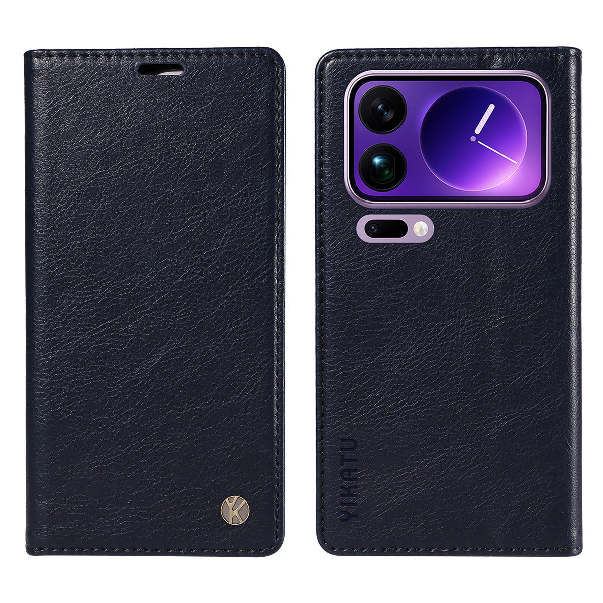 YIKATU For Xiaomi 17 Pro Max Wallet Case  YK-006 Magnetic Closure Leather Phone Cover Litchi Texture