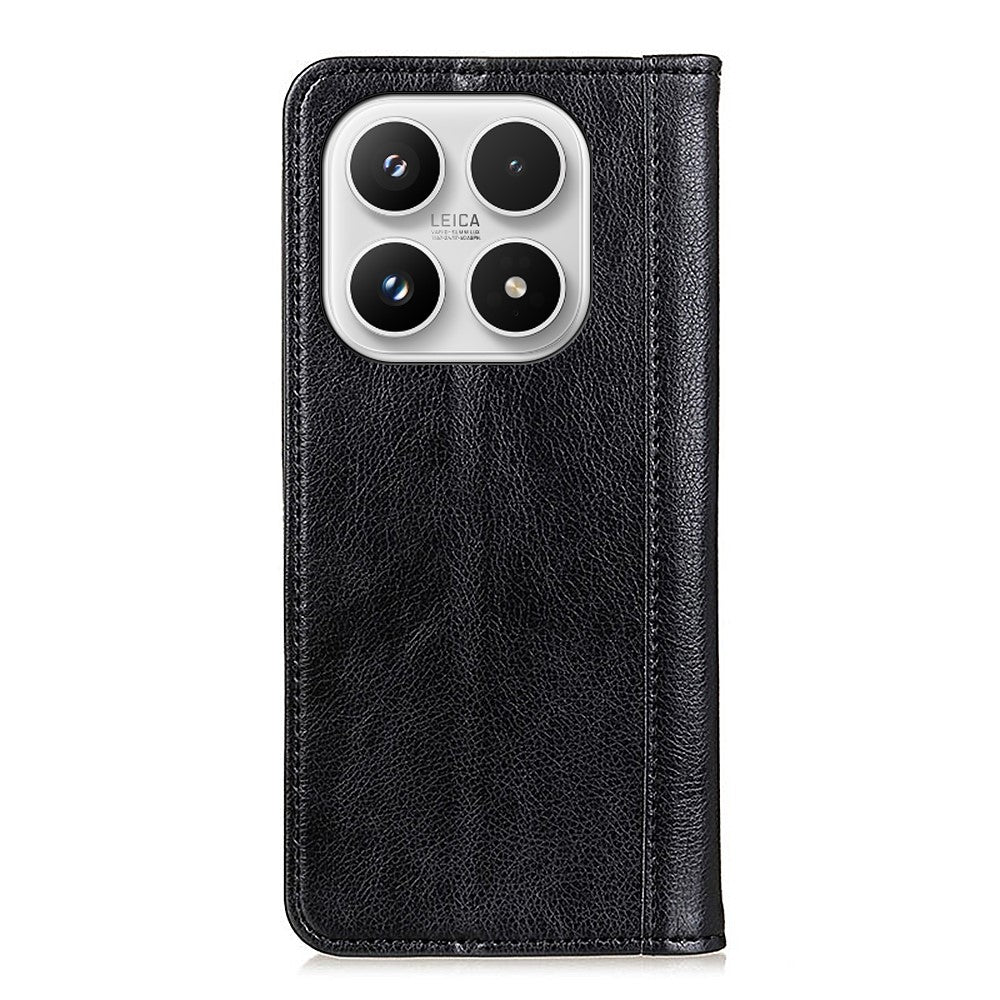 For Xiaomi 17 Stand Case Split Leather Litchi Texture Wallet Phone Cover