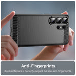 For Samsung Galaxy S26 Ultra Case Protective Phone Cover Carbon Fiber Texture Brushed