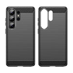 For Samsung Galaxy S26 Ultra Case Protective Phone Cover Carbon Fiber Texture Brushed