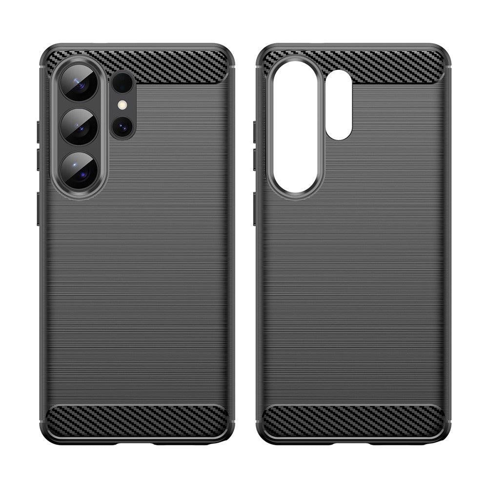 For Samsung Galaxy S26 Ultra Case Protective Phone Cover Carbon Fiber Texture Brushed