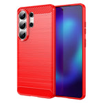 AMORUS For Samsung Galaxy S26 Ultra Case Carbon Fiber Texture Brushed Protective Phone Cover