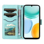 For Honor X5c Plus 4G Pung Etui Diamantlæder Telefoncover med Rem