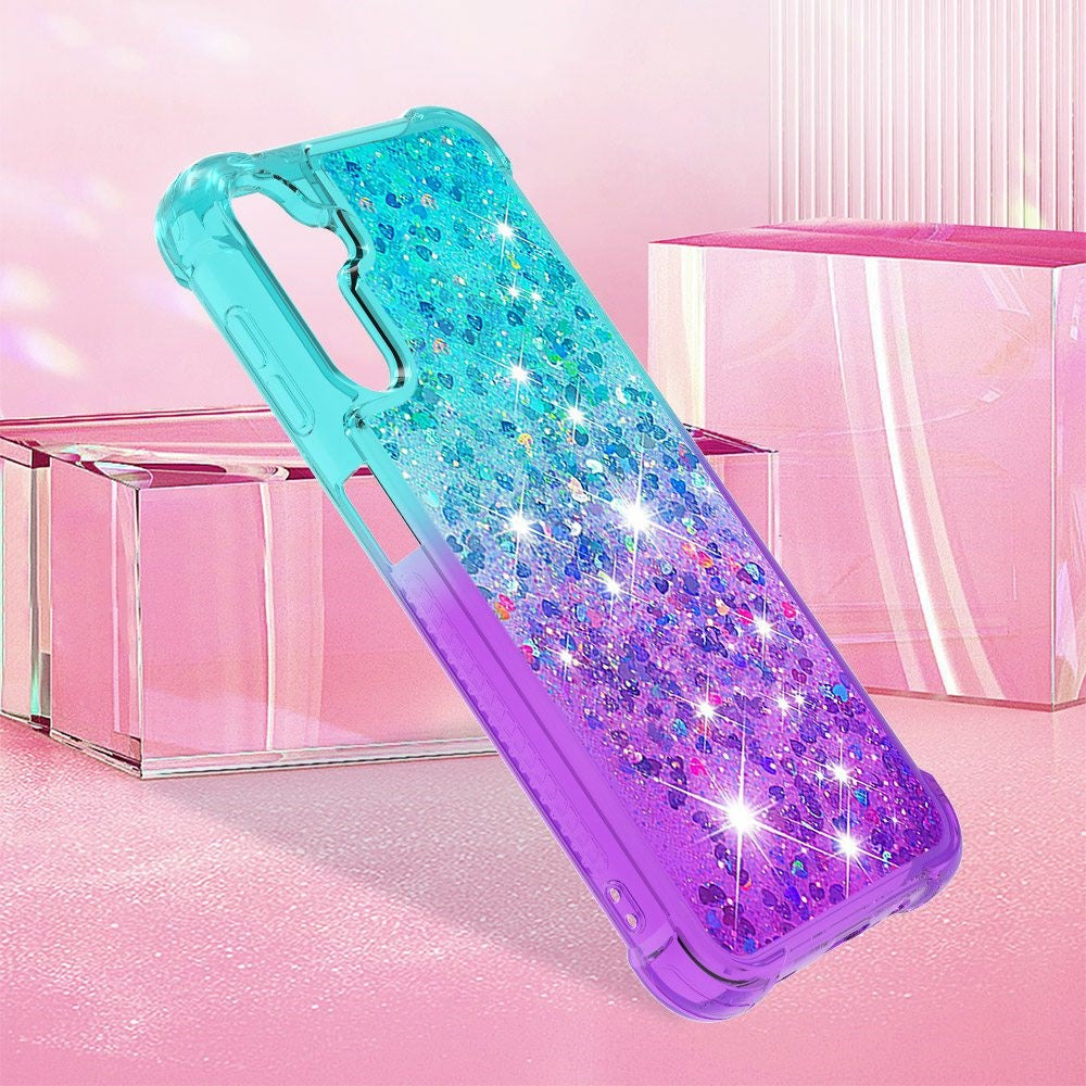 Samsung Galaxy A14 5G / A14 4G TPU-etui med gradient og quicksand-mobilcover