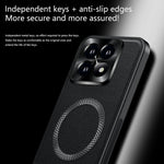 For Xiaomi 17 Case Magnetic Case PU TPU PC Phone Back Cover with Metal Lens Frame