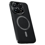 For Xiaomi 17 Case Magnetic Case PU TPU PC Phone Back Cover with Metal Lens Frame