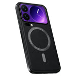 For Xiaomi 17 Pro Magnetic Case PU TPU PC Phone Back Cover with Metal Lens Frame