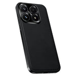For Xiaomi 17 Case PU + TPU + PC Phone Back Cover with Metal Lens Frame