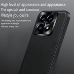 For Xiaomi 17 Case PU + TPU + PC Phone Back Cover with Metal Lens Frame