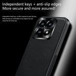 For Xiaomi 17 Case PU + TPU + PC Phone Back Cover with Metal Lens Frame