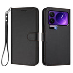For Xiaomi 17 Pro Leather Case Wallet Stand Phone Cover with Wrist Strap