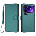For Xiaomi 17 Pro Leather Case Wallet Stand Phone Cover with Wrist Strap