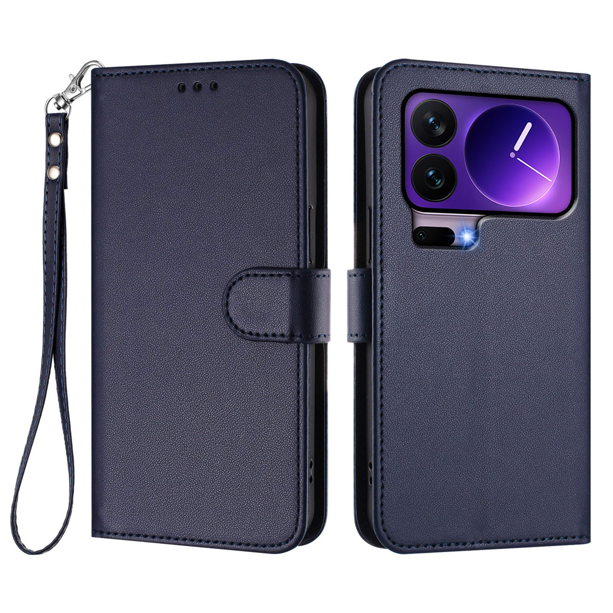 Xiaomi 17 Pro Läderfodral Plånboksfodral mobilfodral med Handledsrem