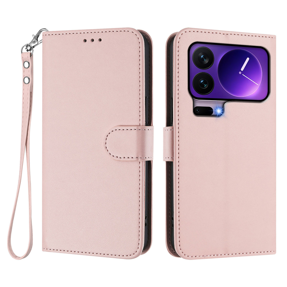 Xiaomi 17 Pro Läderfodral Plånboksfodral mobilfodral med Handledsrem
