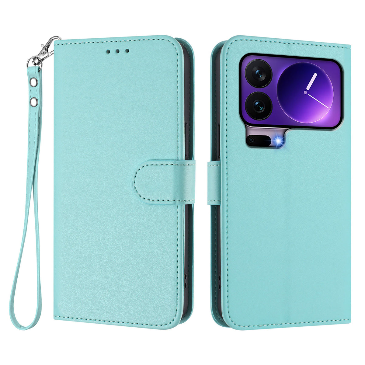 Xiaomi 17 Pro Läderfodral Plånboksfodral mobilfodral med Handledsrem
