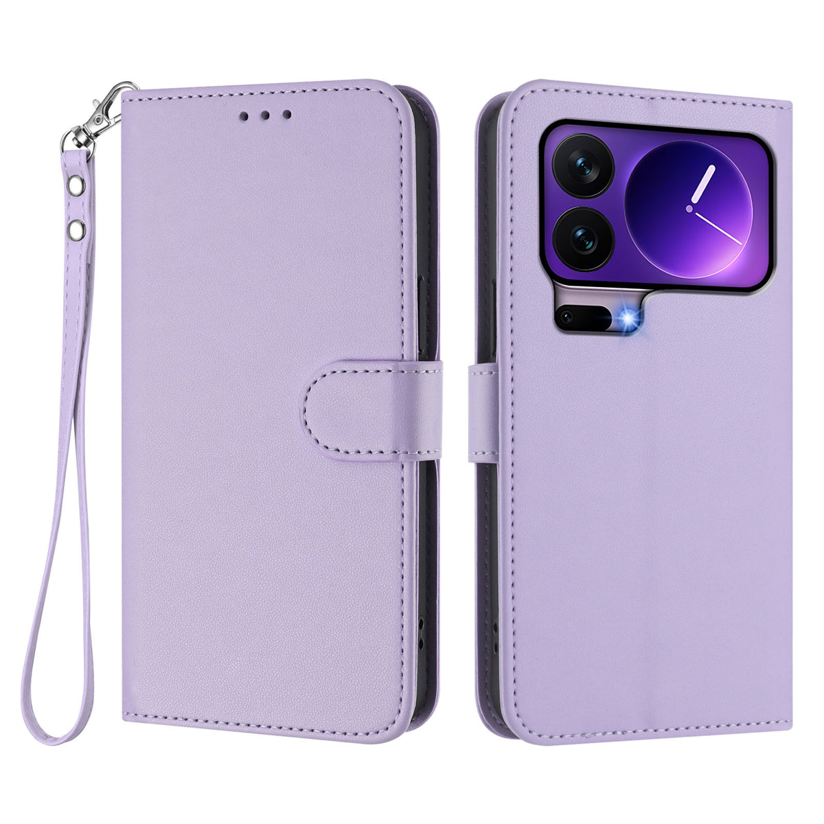 Xiaomi 17 Pro Läderfodral Plånboksfodral mobilfodral med Handledsrem