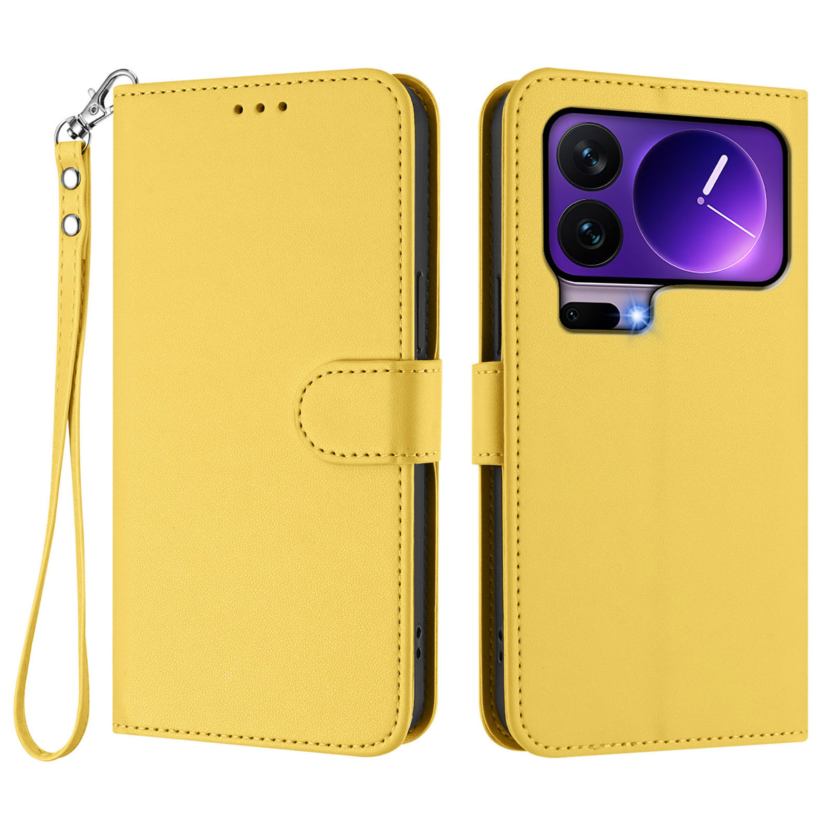 Xiaomi 17 Pro Läderfodral Plånboksfodral mobilfodral med Handledsrem